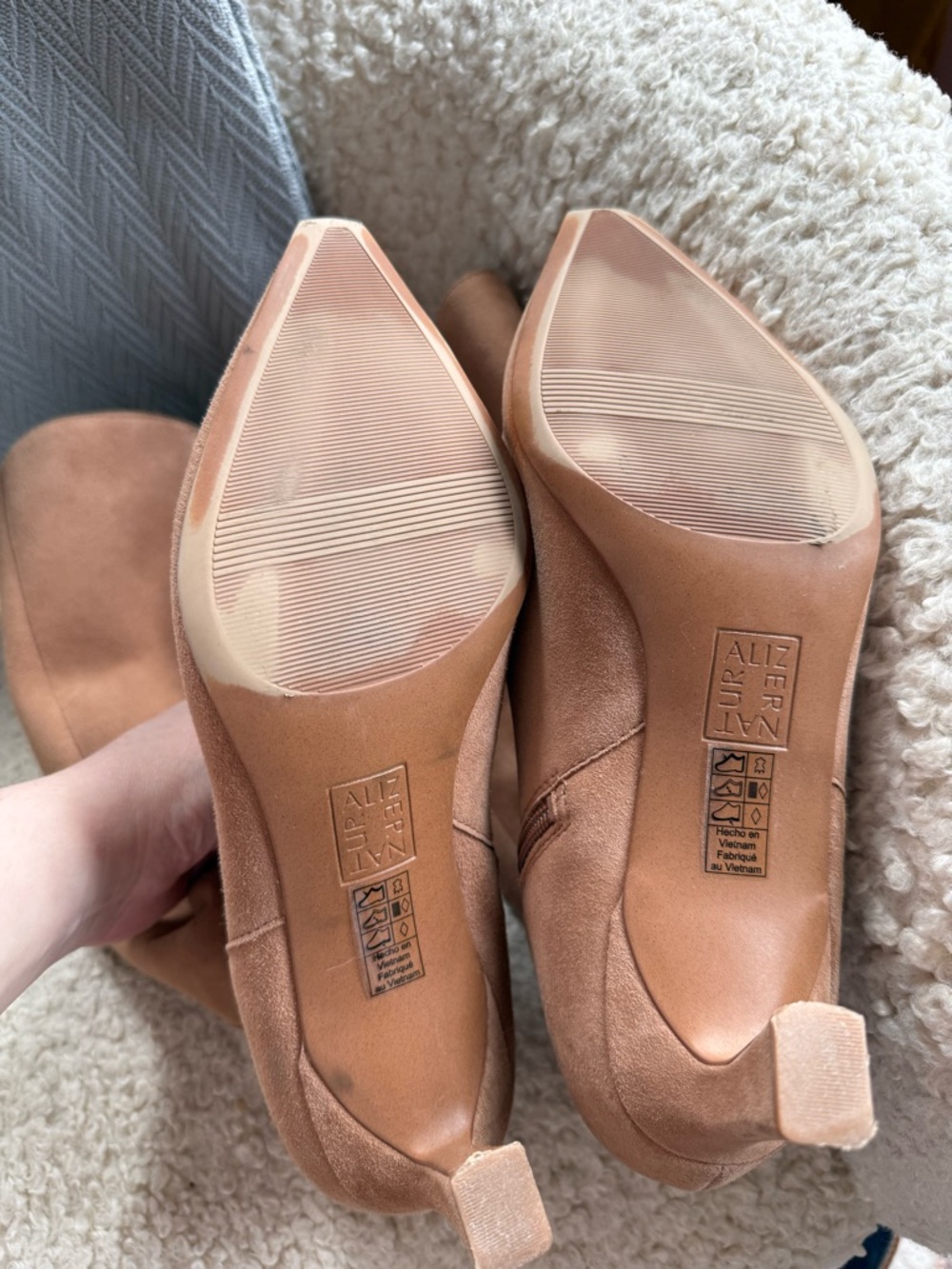 Naturalizer Deesha Suede Knee-high Boots in Tan - Picture 11 of 16